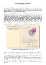 Tag der Briefmarke 2011 - Briefmarkensammler-Verein Goettingen ...