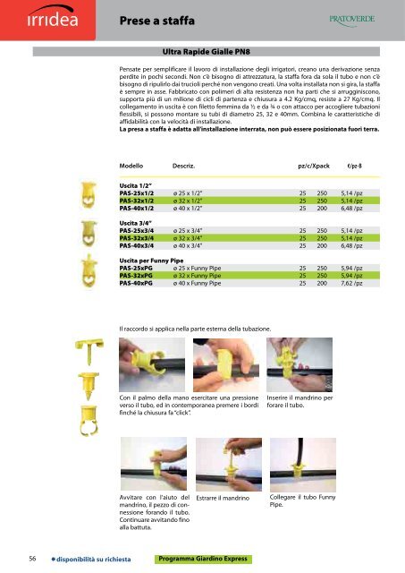 RACCORDI A COMPRESSIONE TORO (ROSSI) - Poliplast