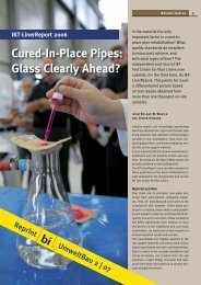 Cured-In-Place Pipes: Glass Clearly Ahead? - Brandenburger