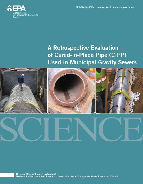 Retrospective Evaluation of Cured-in-Place Pipe - (NEPIS)(EPA ...