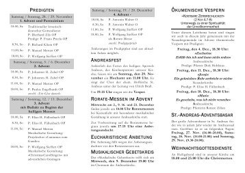 predigten andreasfest rorate-messen im advent eucharistische ...