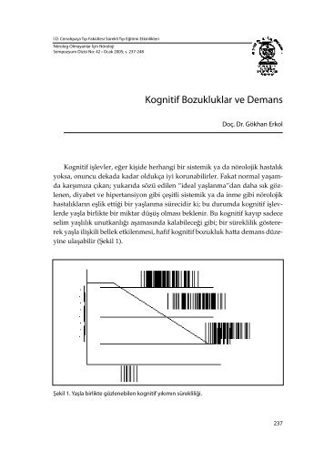 Kognitif Bozukluklar ve Demans - Cerrahpaşa Tıp Fakültesi