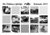 Kalender 2003 Die Oldtimer-Garage - Die Oldtimer-Garage Berlin ...