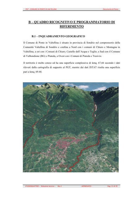 A – PREMESSA - Comune di Ponte in Valtellina