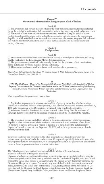 the nationality of all inhabitants of the czech provinces and ...