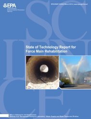 State of Technology Report for Force Main Rehabilitation, Final ...