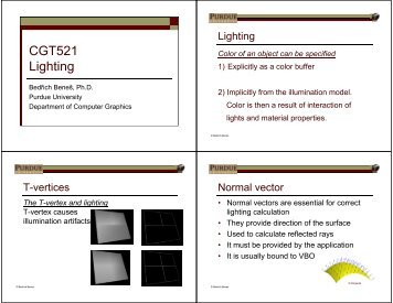 CGT521 Lighting - Purdue University