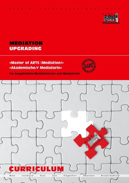 upgrade master of arts – ma (mediation) - ARGE ...