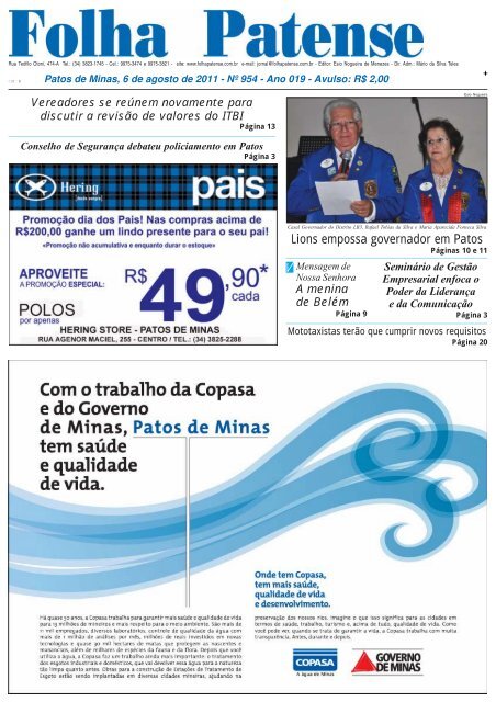 Folha Patense 06/08/2011(nº 954