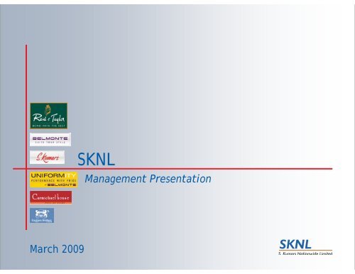 Management Presentation March 2009 - SKNL