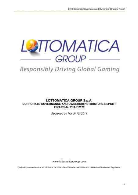 LOTTOMATICA GROUP S.p.A.