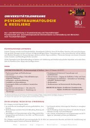 psychotraumatologie & resilienz - ARGE Bildungsmanagement | Wien