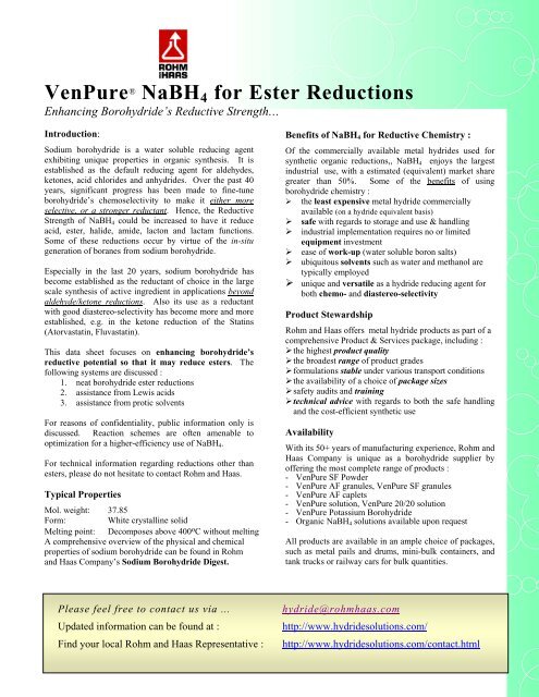 VenPure® solution - The Dow Chemical Company