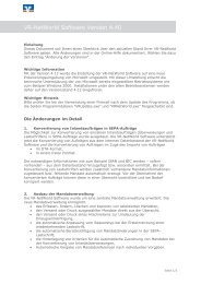 Neuerungen im Überblick (PDF) - Volksbank Regensburg eG