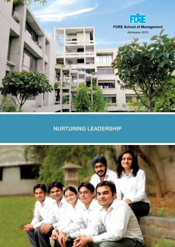 NURTURING LEADERSHIP - FORE School of Management