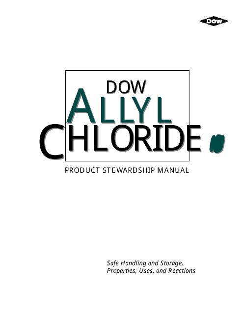 Product Stewardship Manual The Dow Chemical Company