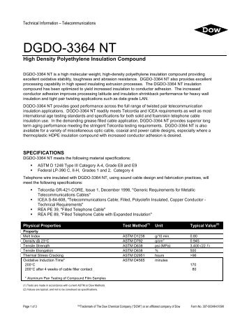 DGDO-3364 NT - The Dow Chemical Company