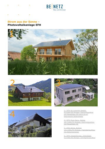 Photovoltaik EFH - Aktion Solarstrom