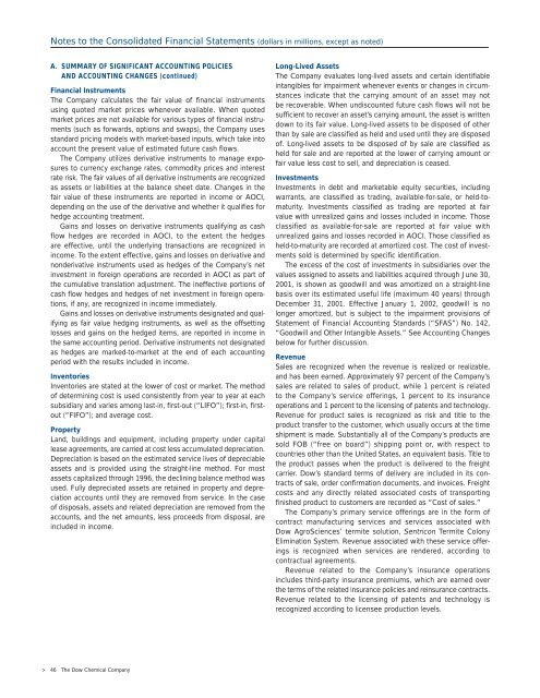 Focus - The Dow Chemical Company