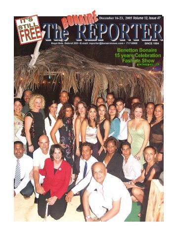 December 16-23, 2005 Volume 12, Issue 47 - The Bonaire Reporter