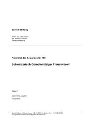 Schweizerisch Gemeinnütziger Frauenverein - Archiv zur ...