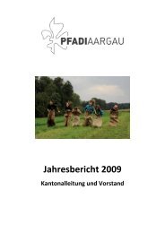 Jahresbericht 2009 - Kantonalverband Pfadi Aargau