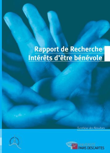 Rapport de Recherche Intérêts d'être bénévole - CNRS