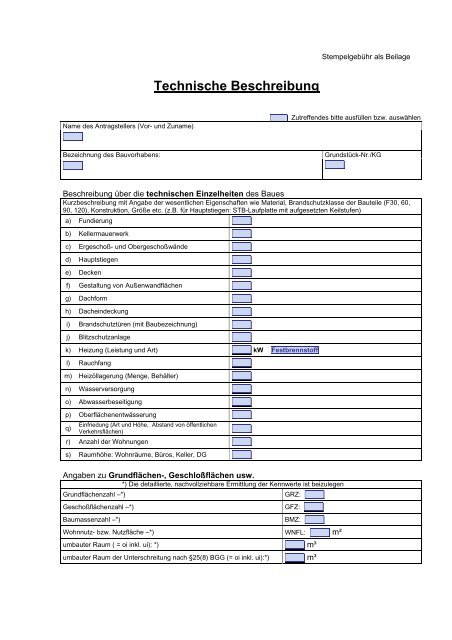 Technische Beschreibung