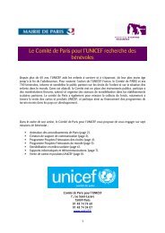 Le Comité de Paris pour l'UNICEF recherche ... - Etudiantdeparis.fr
