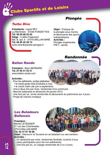 Guide des Associations 2012-2013 (pdf - 5,13 - Ballan-Miré