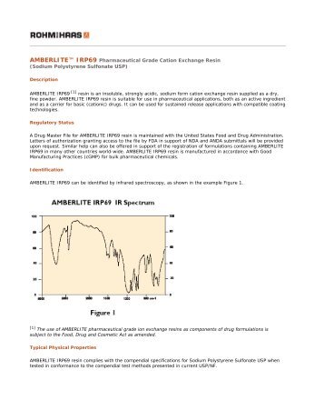 Amberlite IRP69 - The Dow Chemical Company