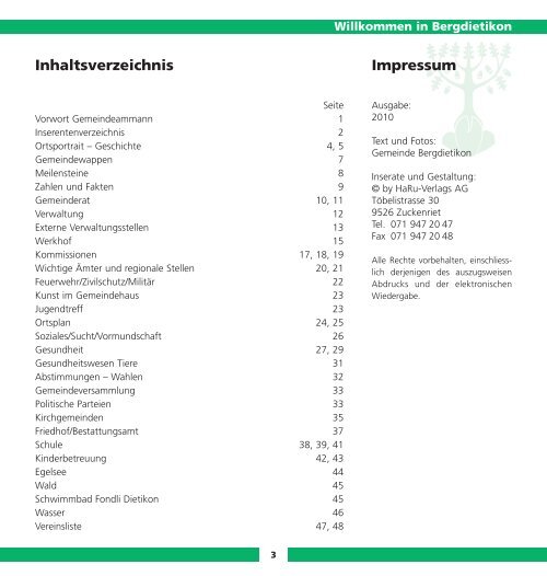 Willkommen in Bergdietikon