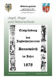 Jagd, Hege und Naturschutz - Jagdverband