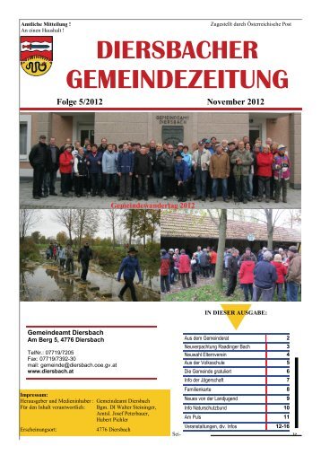 Aktuelle Gemeindezeitung (5,19 MB) - .PDF - Diersbach