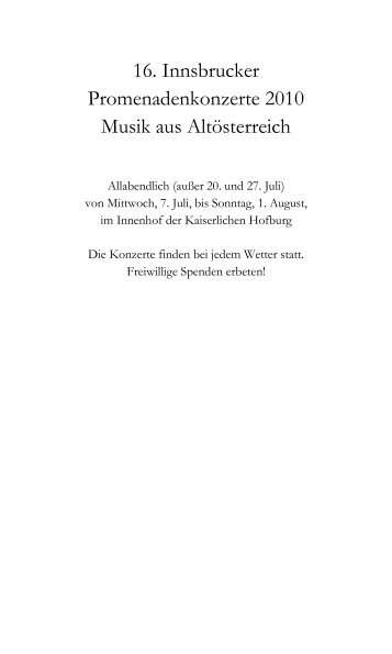 7. Juli - Österreichischer Blasmusikverband