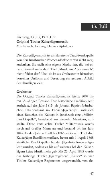 7. Juli - Österreichischer Blasmusikverband