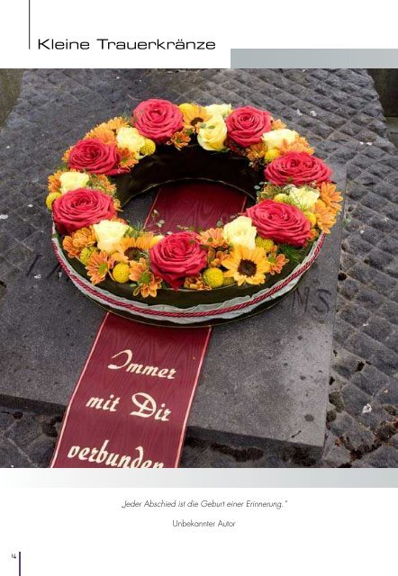 Blumen spenden Trost - Spieker Floristenbedarf GmbH