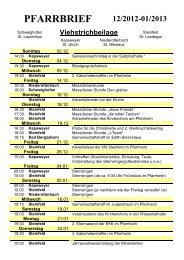 Viehstrichbeilage PFARRBRIEF 12/2012-01/2013