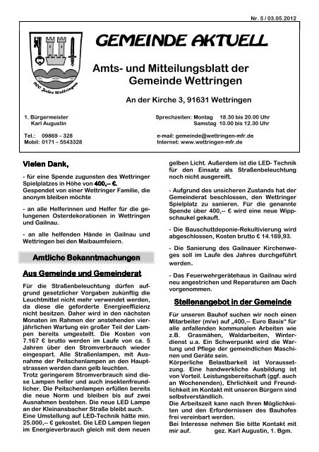 Amts - Wettringen