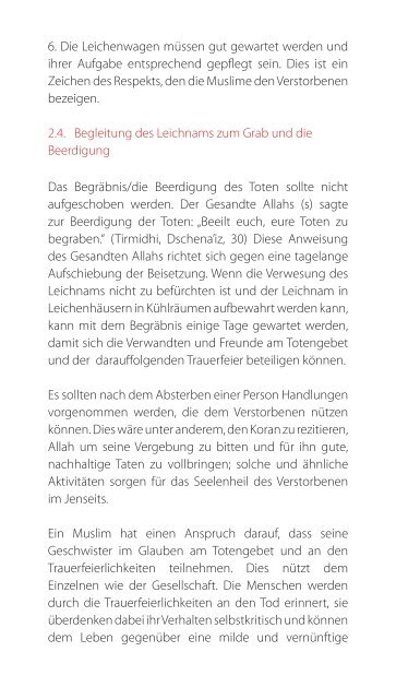 STERBEBEGLEITUNG UND TOD IM ISLAM