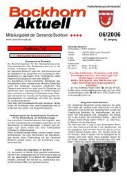 Mitteilungsblatt der Gemeinde Bockhorn 06/2006