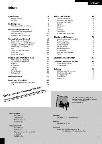 Beruf und Wirtschaft - Stadt Dorsten