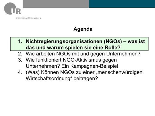 NGOs - Akademie für Politische Bildung Tutzing