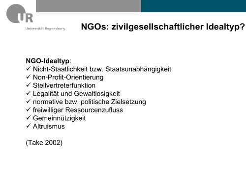 NGOs - Akademie für Politische Bildung Tutzing