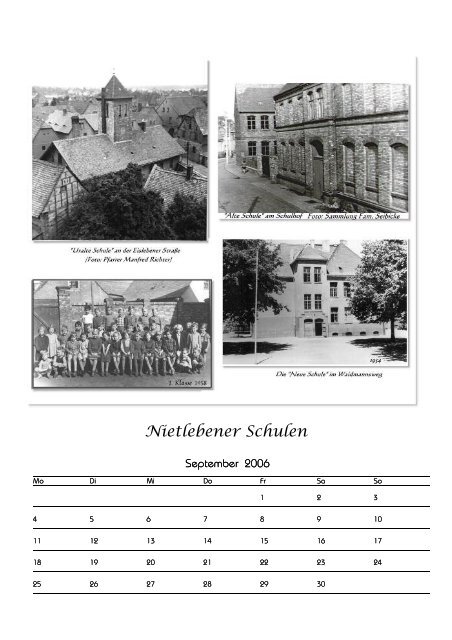 Heimatkalender 2006 - Nietlebener Heimatverein eV