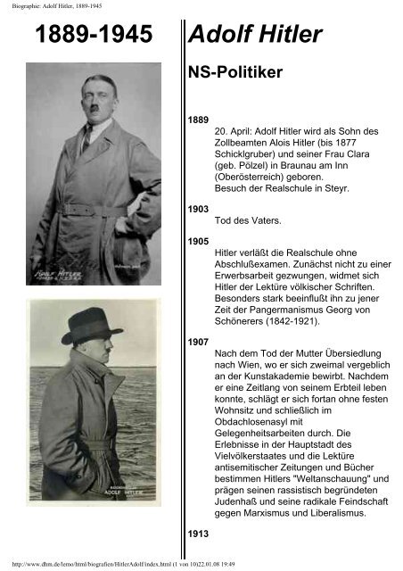 Adolf Hitler Willkommen Auf Der Schulseite Von Georg Junger