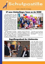 Begrüßungsabend des Schulvereins - DiSDH