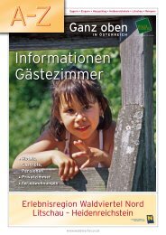 Informationen Gästezimmer - in Eggern