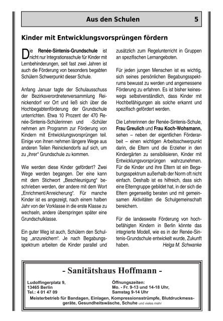 1 Aus dem Inhalt: Ökumenischer Kirchentag: Betten gesucht Roland ...