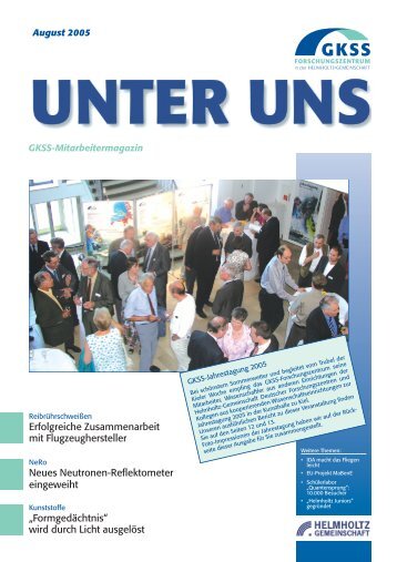 UNTER UNS 23.08.05 - Helmholtz-Zentrum Geesthacht